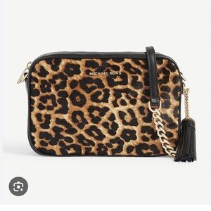 NWOT Michael Kors Leopard crossbody